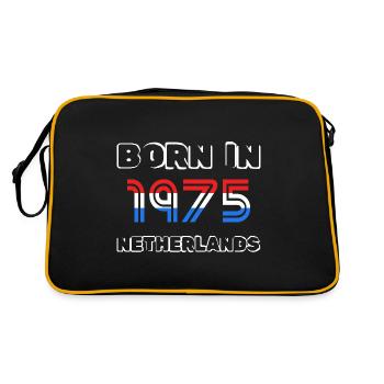 Netherlands 1975 - Retro Tasche - Schwarz/Gold - Hinten
