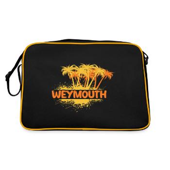 Weymouth - Retro Tasche - Schwarz/Gold - Hinten