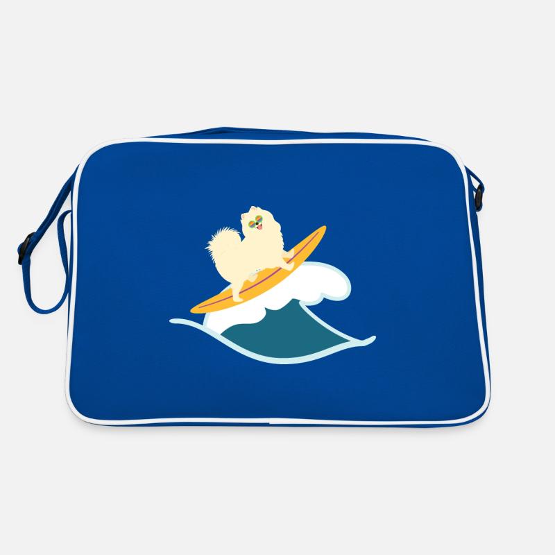 Chien Samoyède surf Sac Retro