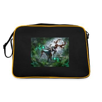 Deer God Forest Spirit Magic - Retro Bag - black/gold - Back