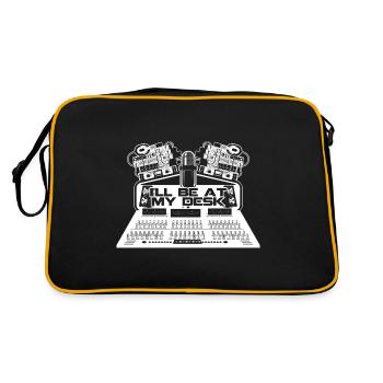 Desks for audiophiles and sound engineers gift - Retro Bag - black/gold - Back