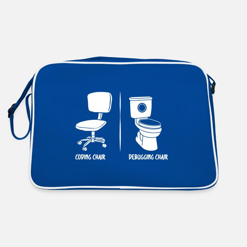 Debugging-Stuhl lustige Programmierer Geschenk Retro Tasche