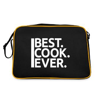 Meilleur cuisinier de tous les temps, Chef cuisinier - Cadeau pour les amateurs de cuisine - Sac Retro - noir/or - Dos