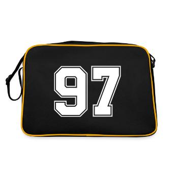 Maillot numéro 97 - Sac Retro - noir/or - Dos