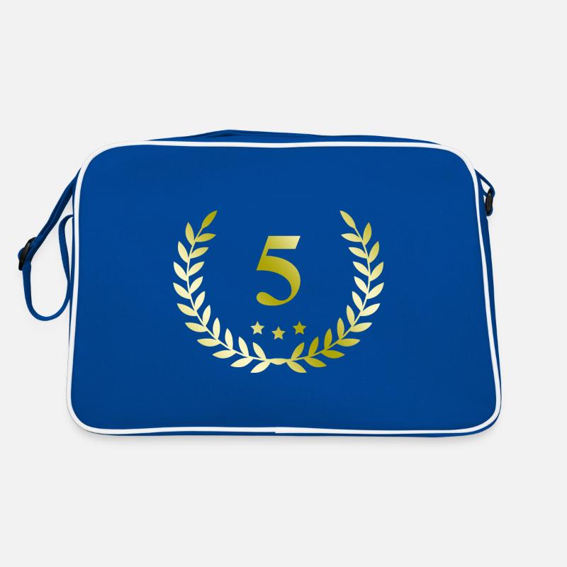 5 Number wreath Retro Bag