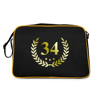 34 Nombre de couronnes - Sac Retro - noir/or - Dos