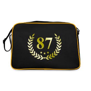 87 Nombre de couronnes - Sac Retro - noir/or - Dos