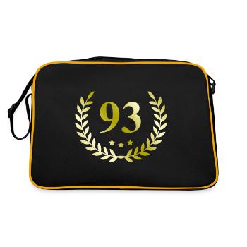 93 Couronne numérique - Sac Retro - noir/or - Dos