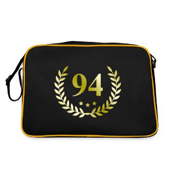 94 Couronne numérique - Sac Retro - noir/or - Dos