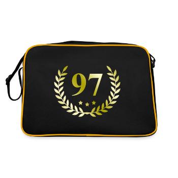 97 Nombre de couronnes - Sac Retro - noir/or - Dos