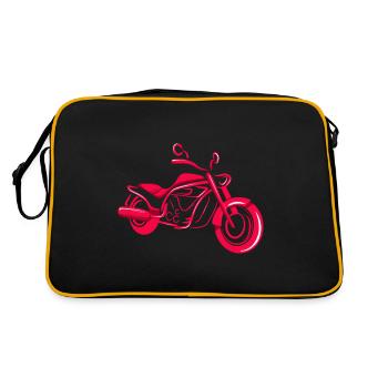 Motorbike Minimalist - Retro Bag - black/gold - Back