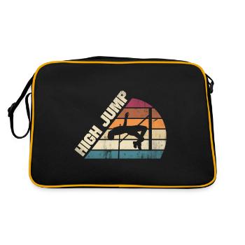 Sauteur en hauteur Athlétisme Saut en hauteur - Sac Retro - noir/or - Dos
