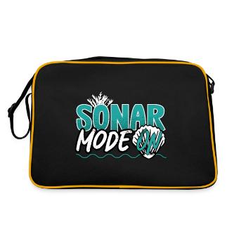 Marine Science Design for an Ocean Student - Retro Bag - black/gold - Back
