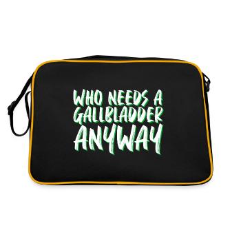 Qui a besoin d’une vésicule biliaire de toute façon 4 - Sac Retro - noir/or - Dos