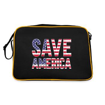 Sauvez l’Amérique - Sac Retro - noir/or - Dos