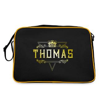 Thomas - Retro Bag - black/gold - Back
