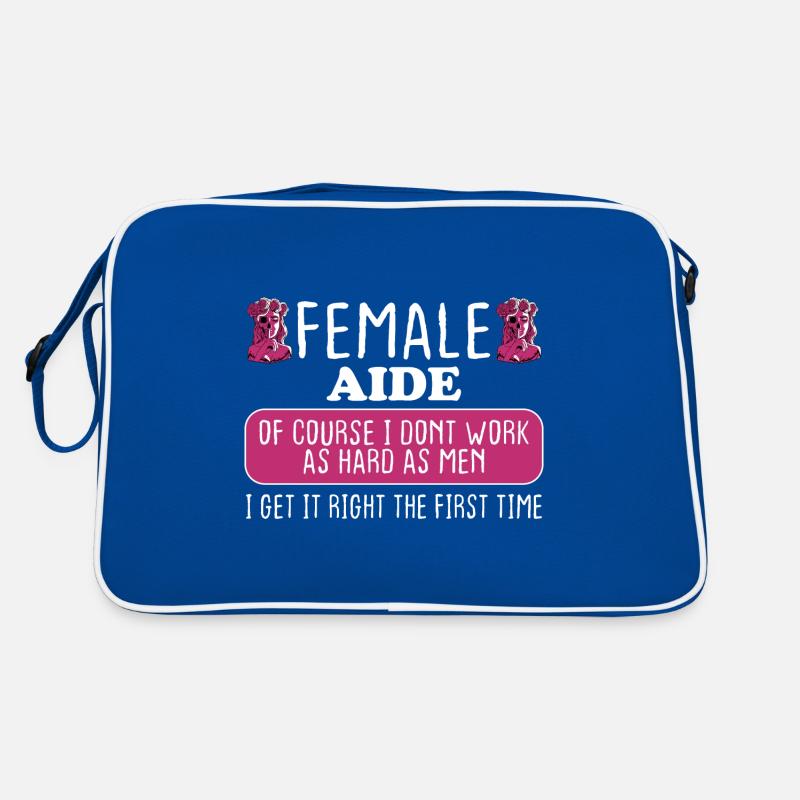Female Aide Get It Right The First Time Retro Tasche