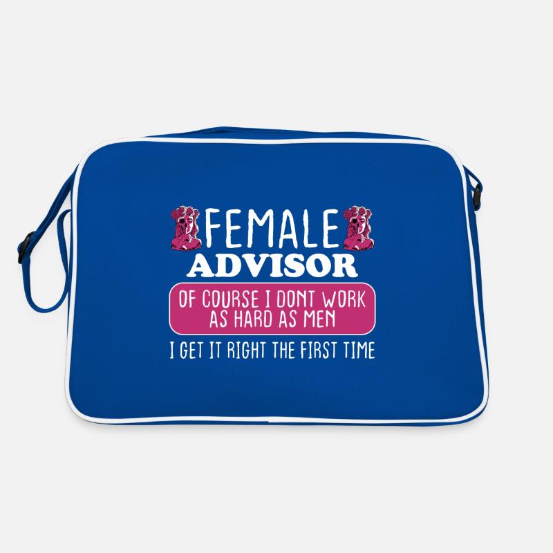 Female Advisor Get It Right The First Time Retro Tasche