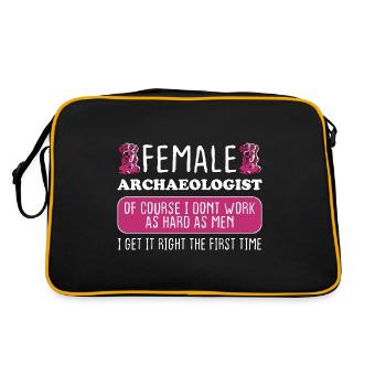 Archéologue pour la première fois - Sac Retro - noir/or - Dos
