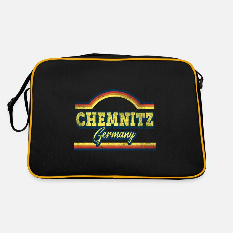 Chemnitz Germany City Font Vintage Retro Retro Bag