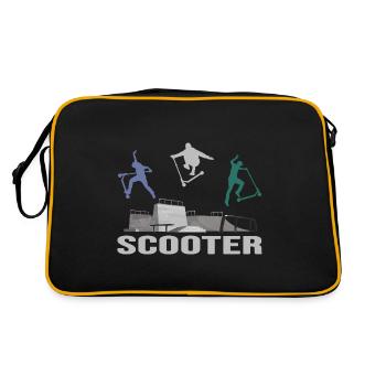 stuntscooter rollerscooter scooter e-scooter - Retro Bag - black/gold - Back