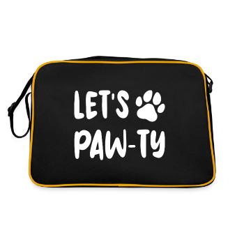 Let's PAW - TY - Retro Tasche - Schwarz/Gold - Hinten