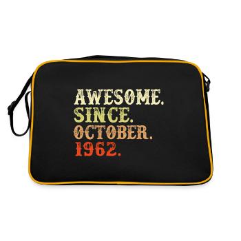 Octobre 1962 - Cadeau du 60e anniversaire. Légende. - Sac Retro - noir/or - Dos