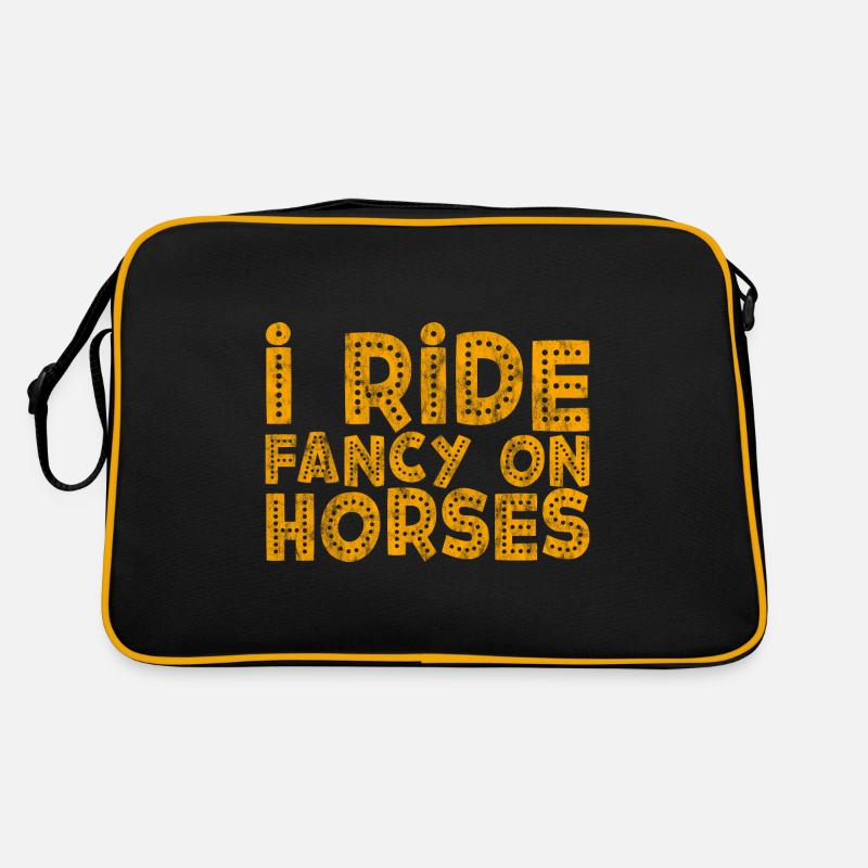 I Ride Fancy On Horses 3 Retro Tasche