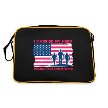 J’ai épousé ma fière femme héroïque - Sac Retro - noir/or - Dos