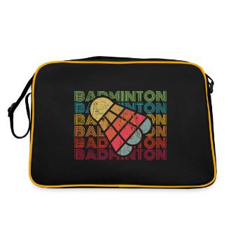 Badminton Rétro - Sac Retro - noir/or - Dos