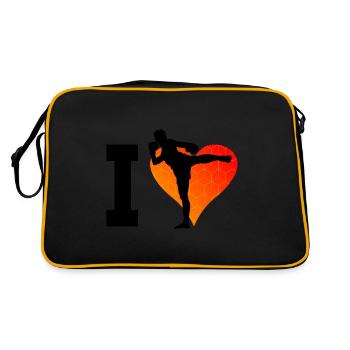 Boxeurs thaïlandais Boxe thaïlandaise Muay Thai boxe thaïlandaise - Sac Retro - noir/or - Dos