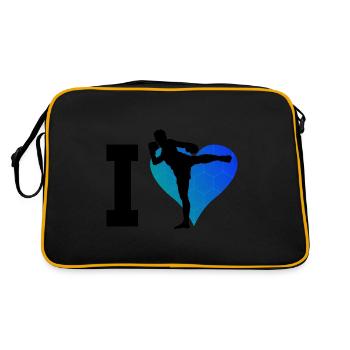 Thai Boxing Thai Boxer Women Thaiboxing Men - Retro Bag - black/gold - Back