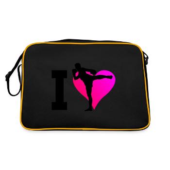 Boxeur thaïlandais Boxe thaïlandaise Hommes Boxe thaïlandaise Femmes - Sac Retro - noir/or - Dos