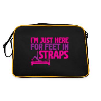 I'm Just Here For Feet In Straps 2 - Retro Tasche - Schwarz/Gold - Hinten