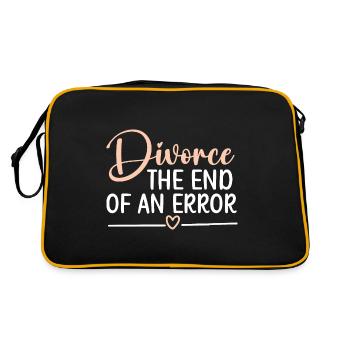 Divorce The end of an error Annulment Scheidu - Retro Bag - black/gold - Back