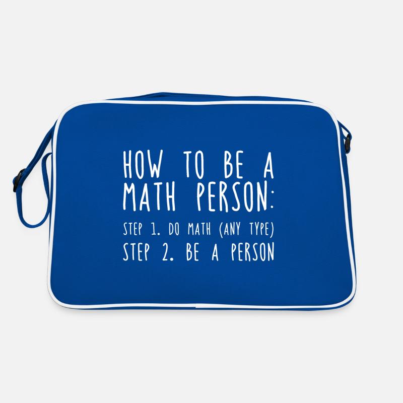 How To Be A Math Person, Do Math, Be A Person Retro Tasche