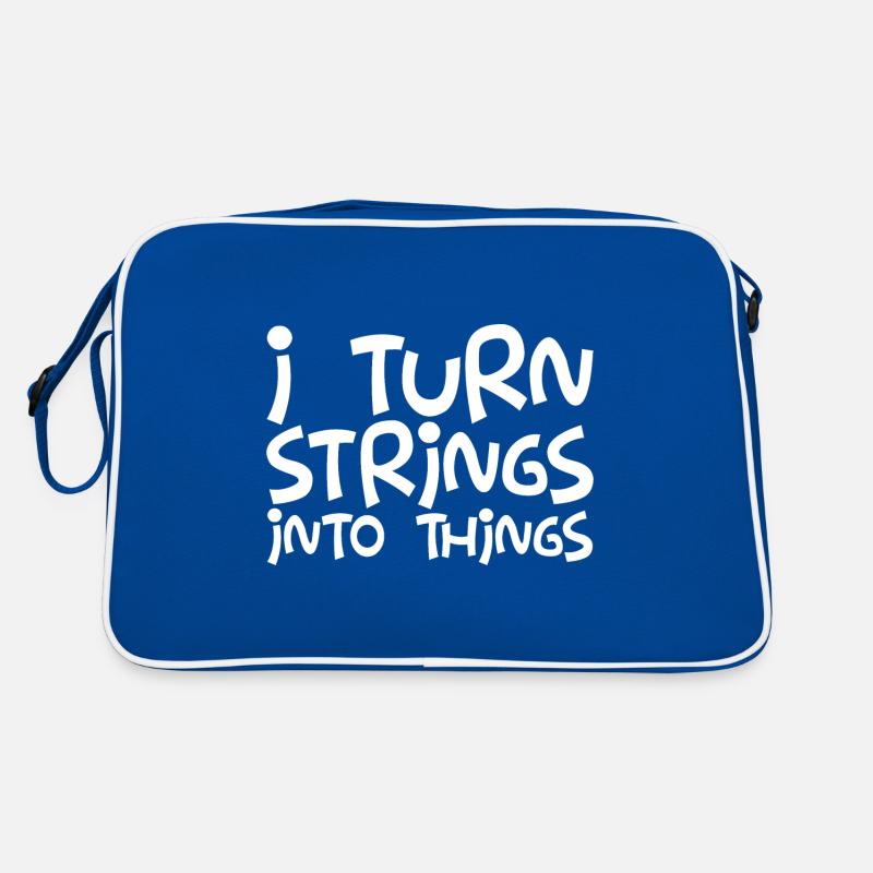 I Turn Strings Into Things Retro Bag