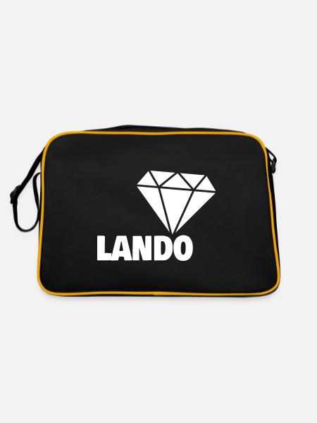Gift for Lando - Retro Bag - black/gold - Back