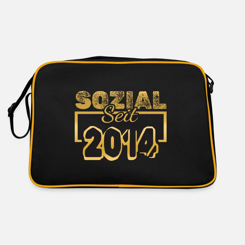 Sozialarbeiter 2014 Retro Tasche