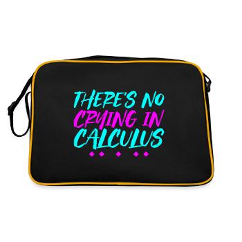 There's No Crying In Calculus 4 - Retro Bag - black/gold - Back