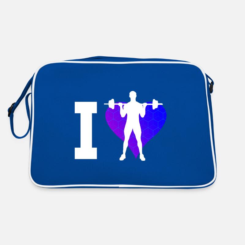 Weightlifting Strength Training Men Endurance Training Retro Bag