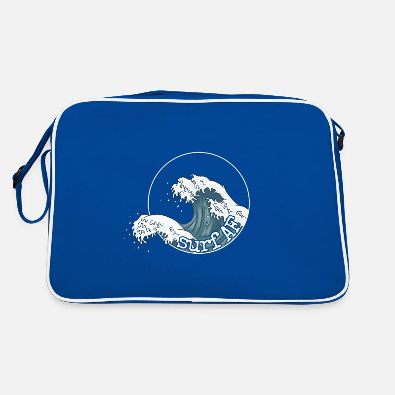 Surf AF Surfer on the Japanese wave Retro Bag