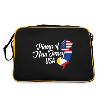 Les Philippins du New Jersey conçoivent pour les fiers Fil-Ams - Sac Retro - noir/or - Dos