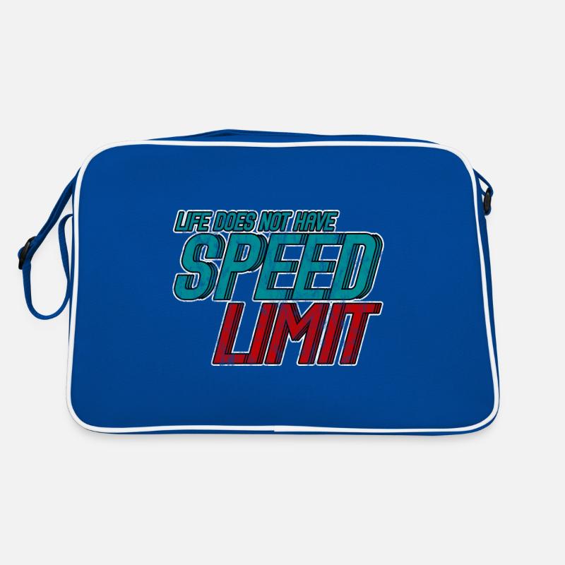 La vie n’a pas de limite de vitesse 3 Sac Retro