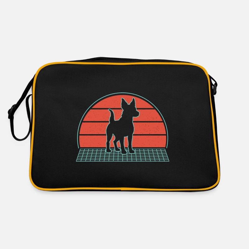 Kelpie-Hund-Geschenk Retro Tasche