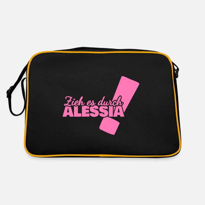 Vorname Alessia Retro Tasche