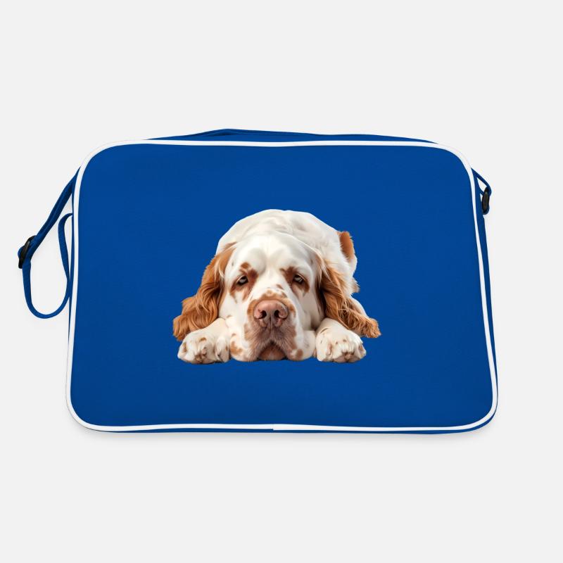 Clumber Spaniel Retro Tasche
