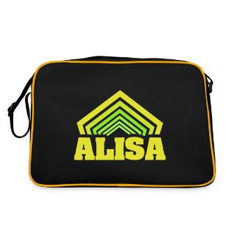 Alisa - Retro Bag - black/gold - Back