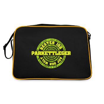 Parquet layers - Retro Bag - black/gold - Back