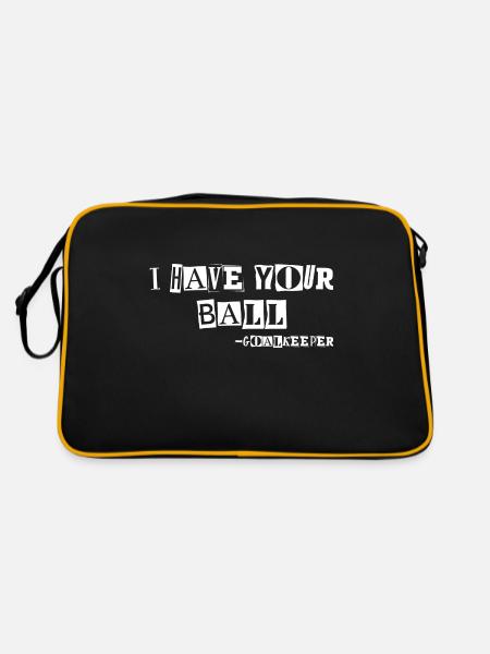 Gardien de but de football Ransom Note - Sac Retro - noir/or - Dos